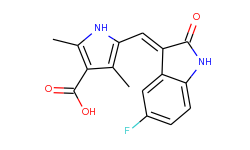 5-((Z)-(5-Fluoro-2-oxoindolin-3-ylidene)methyl)-2,4-dimethyl-1H-pyrrole-3-carboxylic acid