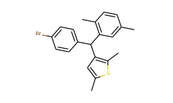 3-((4-Bromophenyl)(2,5-dimethylphenyl)methyl)-2,5-dimethylthiophene