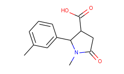 1-Methyl-5-oxo-2-(m-tolyl)pyrrolidine-3-carboxylic acid