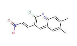 E-2-Chloro-6,7-dimethyl-3-(2-nitro)vinylquinoline