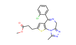 4-(2-Chlorophenyl)-9-methyl-6H-thieno[3,2-f][1,2,4]triazolo[4,3-a][1,4]diazepine-2-propanoic Acid Me