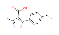 5-(4-(Chloromethyl)phenyl)-3-methylisoxazole-4-carboxylic acid