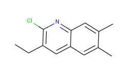 2-Chloro-6,7-dimethyl-3-ethylquinoline