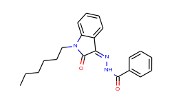 N'-(1-Hexyl-2-oxoindolin-3-ylidene)benzohydrazide