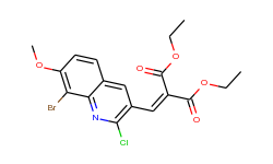 8-Bromo-2-chloro-7-methoxy-3-(2,2-diethoxycarbonyl)vinylquinoline