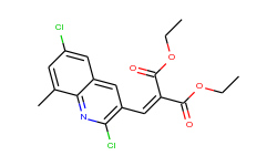 2,6-Dichloro-8-methyl-3-(2,2-diethoxycarbonyl)vinylquinoline