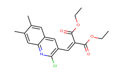 2-Chloro-6,7-dimethyl-3-(2,2-diethoxycarbonyl)vinylquinoline