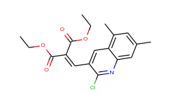 2-Chloro-5,7-dimethyl-3-(2,2-diethoxycarbonyl)vinylquinoline