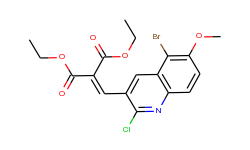 5-Bromo-2-chloro-6-methoxy-3-(2,2-diethoxycarbonyl)vinylquinoline