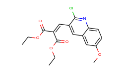 2-Chloro-6-methoxy-3-(2,2-diethoxycarbonyl)vinylquinoline