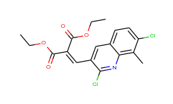 2,7-Dichloro-8-methyl-3-(2,2-diethoxycarbonyl)vinylquinoline