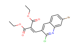 7-Bromo-2-chloro-3-(2,2-diethoxycarbonyl)vinylquinoline