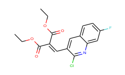 2-Chloro-7-fluoro-3-(2,2-diethoxycarbonyl)vinylquinoline