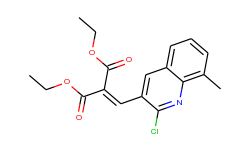 2-Chloro-8-methyl-3-(2,2-diethoxycarbonyl)vinylquinoline