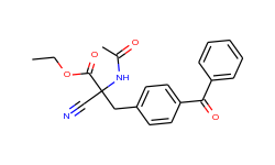 N-Acetyl-α-cyano-p-benzoyl-D,L-phenylalanine Ethyl Ester