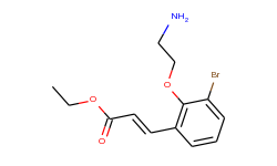 (E)-ethyl 3-(2-(2-aminoethoxy)-3-bromophenyl)acrylate