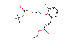 Ethyl 3-[3-bromo-2-[2-[(2-methylpropan-2-yl)oxycarbonylamino]ethoxy]phenyl]prop-2-enoate