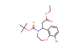 Tert-butyl 5-((ethoxycarbonyl)Methyl)-9-broMo-2,3-dihydrobenzo[f][1,4]oxazepine-4(5H)-carboxylate