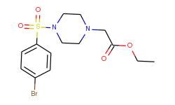 Ethyl 2-(4-((4-bromophenyl)sulfonyl)piperazin-1-yl)acetate