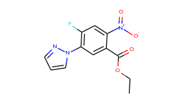 Ethyl 4-Fluoro-2-nitro-5-(1-pyrazolyl)benzoate