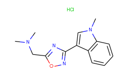 5-[(DIMETHYLAMINO)METHYL]-3-(1-METHYL-1H-INDOL-3-YL)-1,2,4-OXADIAZOLE HCL