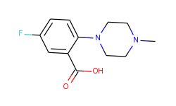 5-Fluoro-2-(4-methyl-1-piperazinyl)benzoic Acid