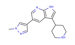 5-​(1-​methyl-​1H-​pyrazol-​4-​yl)​-​3-​(piperidin-​4-​yl)​-​1H-​pyrrolo[2,​3-​b]​pyridine