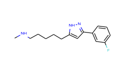 {5-[3-(3-Fluorophenyl)-1H-pyrazol-5-yl]pentyl}(methyl)amine