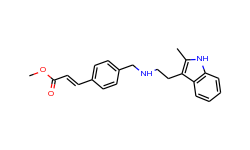 (E)-Methyl 3-(4-(((2-(2-methyl-1H-indol-3-yl)ethyl)amino)methyl)phenyl)acrylate