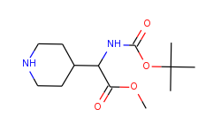 Methyl 2-((tert-butoxycarbonyl)amino)-2-(piperidin-4-yl)acetate