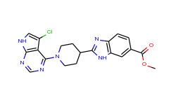 Methyl 2-[1-(5-chloro-7H-pyrrolo[2,3-d]pyrimidin-4-yl)piperidin-4-yl]-3H-benzimidazole-5-carboxylate