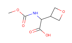 2-((Methoxycarbonyl)amino)-2-(oxetan-3-yl)acetic acid