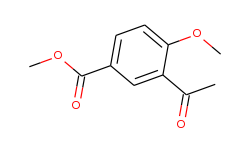 3-acetyl-4-methoxy benzoic acid methyl ester