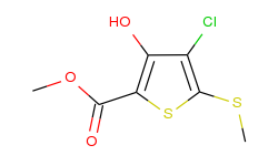 Methyl 4-chloro-3-hydroxy-5-(methylthio)thiophene-2-carboxylate