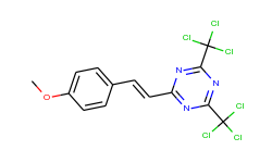 2-(4-METHOXYSTYRYL)-4,6-BIS(TRICHLOROMETHYL)-S-TRIAZINE