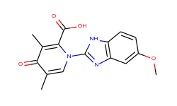 1-(5-Methoxy-1H-benzimidazol-2-yl)-3,5-dimethyl-4-oxo-1,4-dihydro-2-pyridinecarboxylic acid