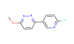 3-(6-fluoro-3-pyridyl)-6-methoxy-pyridazine