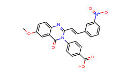 4-[6-Methoxy-2-[(1E)-2-(3-nitrophenyl)ethenyl]-4-oxo-3(4H)-quinazolinyl]-benzoic Acid