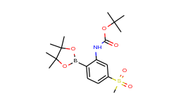 TERT-BUTYL 5-(METHYLSULFONYL)-2-(4,4,5,5-TETRAMETHYL-1,3,2-DIOXABOROLAN-2-YL)PHENYLCARBAMATE