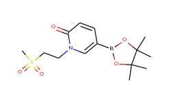 1-(2-(METHYLSULFONYL)ETHYL)-5-(4,4,5,5-TETRAMETHYL-1,3,2-DIOXABOROLAN-2-YL)PYRIDIN-2(1H)-ONE