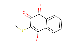 1,4-Naphthalenedione,2-hydroxy-3-(methylthio)-