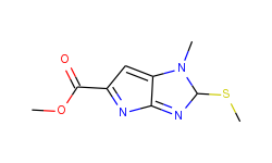 Methyl 2-methylthio-1-methyl-pyrrolo[2,3-d]imidazole-5-carboxylate