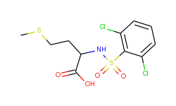 2-{[(2,6-dichlorophenyl)sulfonyl]amino}-4-(methylthio)butanoic acid