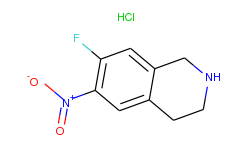 7-fluoro-6-nitro-1,2,3,4-tetrahydroisoquinoline hydrochloride