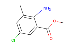 methyl 5-chloro-2-amino-3-methyl-benzoate