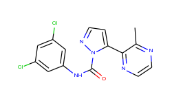 1H-Pyrazole-1-carboxamide, N-(3,5-dichlorophenyl)-5-(3-methyl-2-pyrazinyl)-