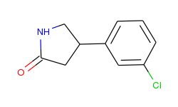 4- (3- chlorophenyl) pyrrolidin- 2- one