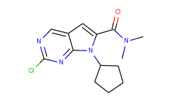 2-chloro-7-cyclopentyl-N,N-dimethyl-7H-pyrrolo[2,3-d]pyrimidine-6-carboxamide