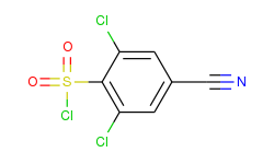 2,6-dichloro-4-cyanobenzene-1-sulfonyl chloride