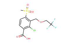 2-Chloro-4-(methylsulfonyl)-3-[(2,2,2-trifluoroethoxy)methyl]benzoic acid